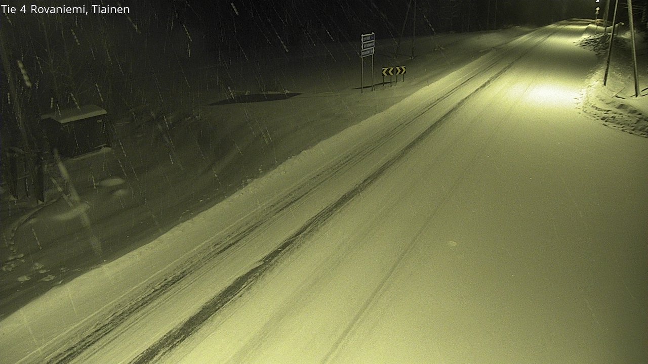 Kelikamerat Kuva Tie 4 Rovaniemi, Tiainen, Rovaniemi, Lappi