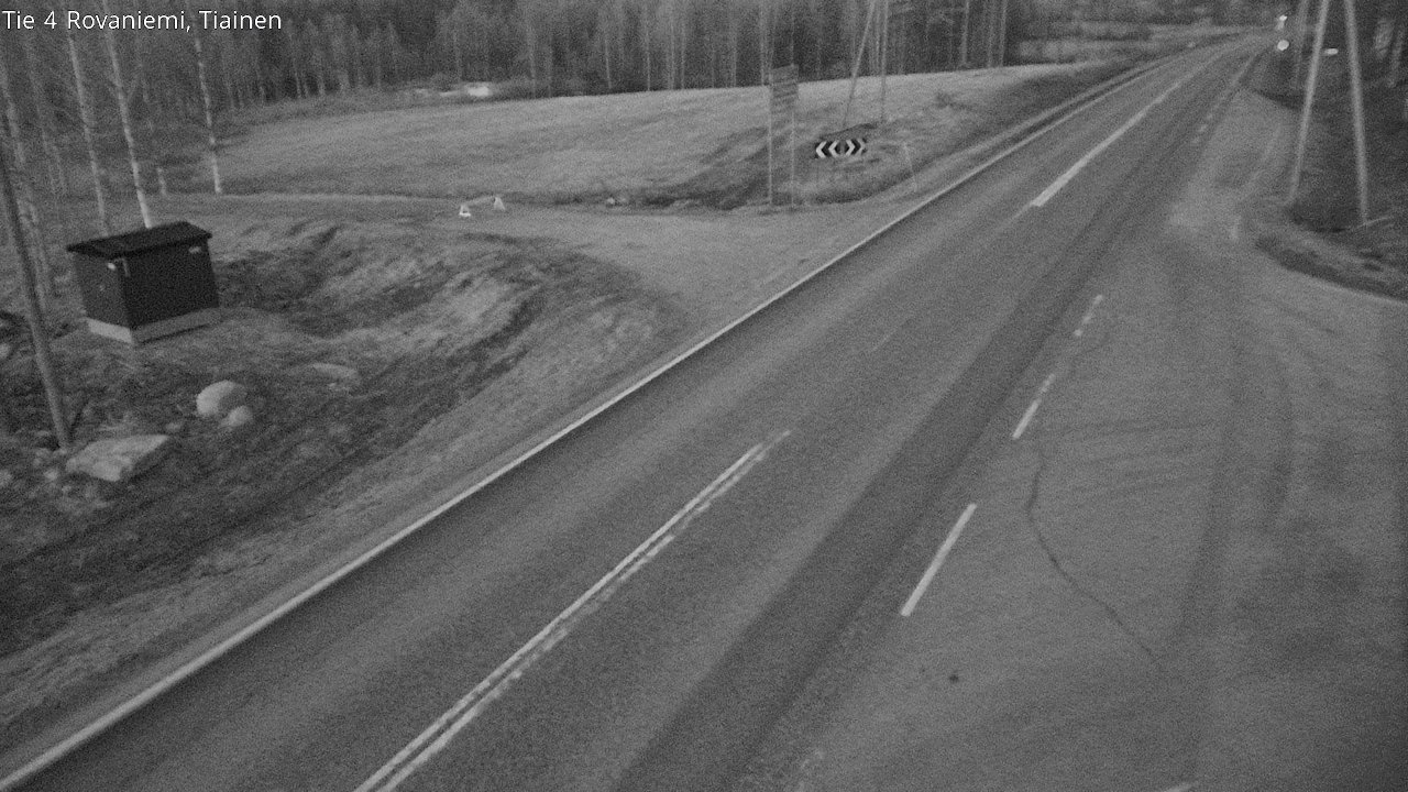 Weather Camera Image Väg 4 Rovaniemi, Tiainen, Rovaniemi, Lappi