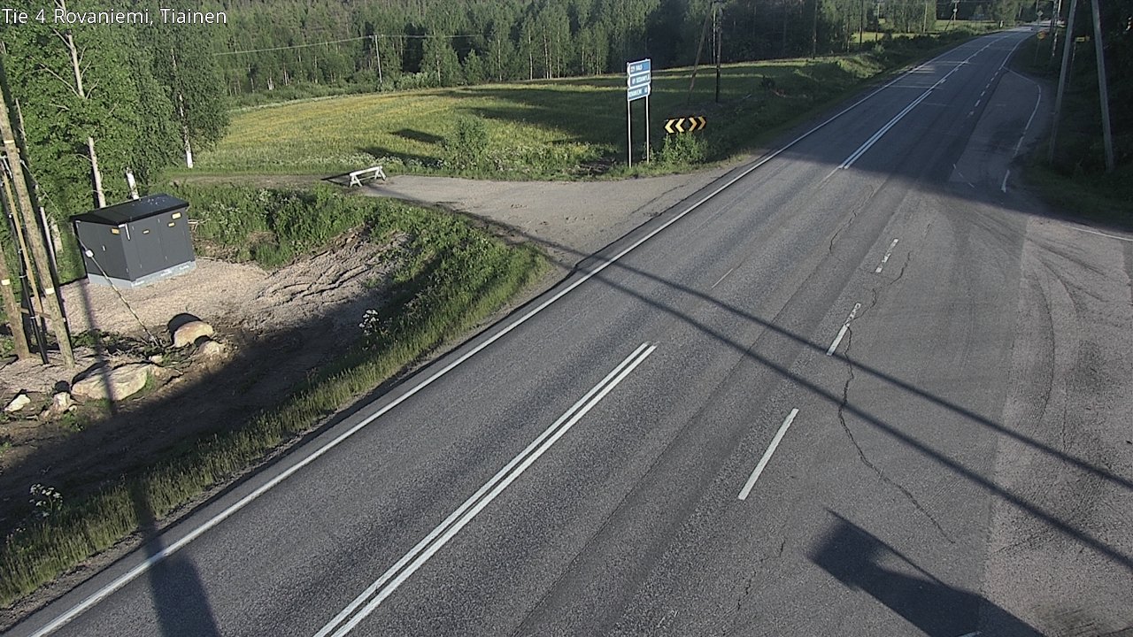 Weather Camera Image Road 4 Rovaniemi, Tiainen, Rovaniemi, Lappi