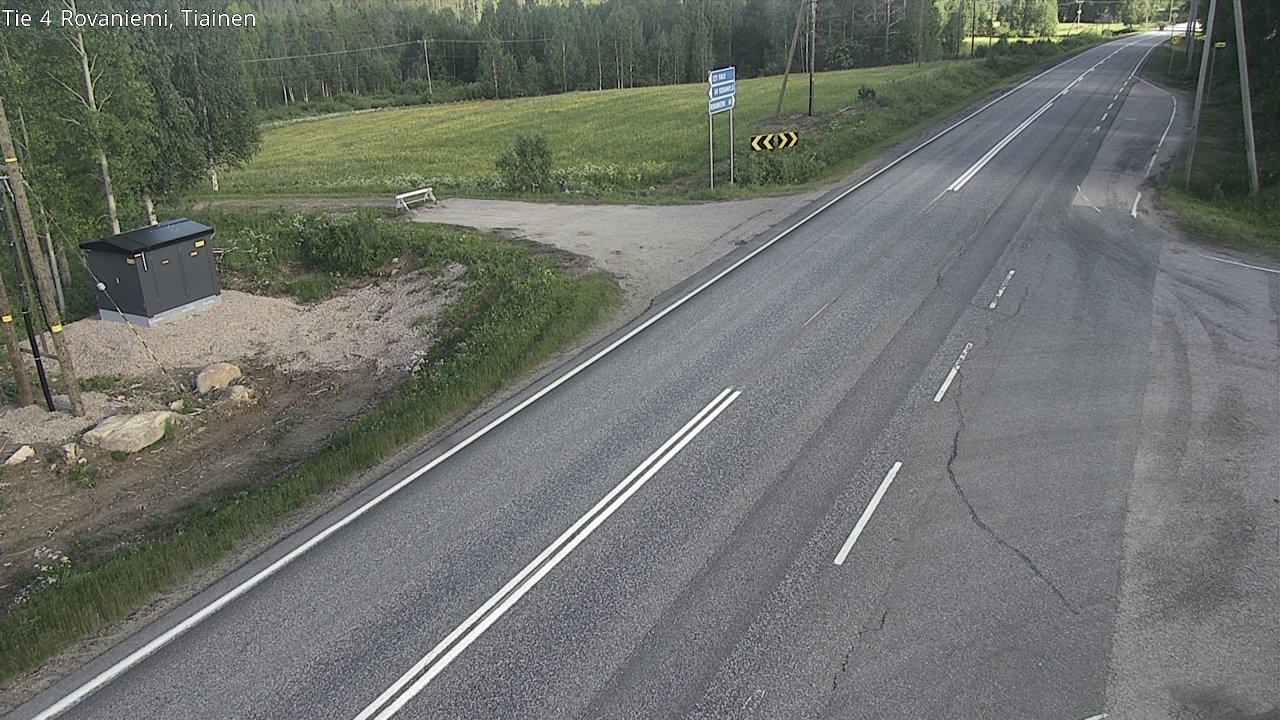 Weather Camera Image Road 4 Rovaniemi, Tiainen, Rovaniemi, Lappi