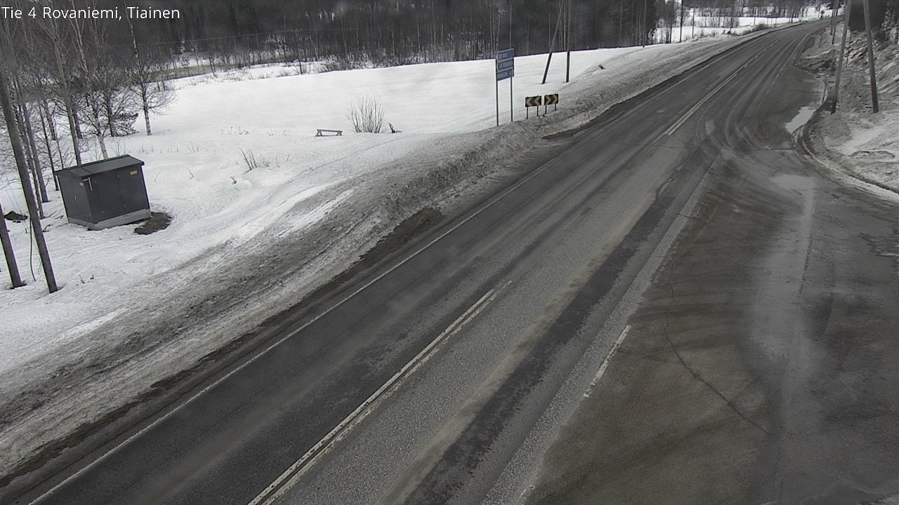 Weather Camera Image Road 4 Rovaniemi, Tiainen, Rovaniemi, Lappi