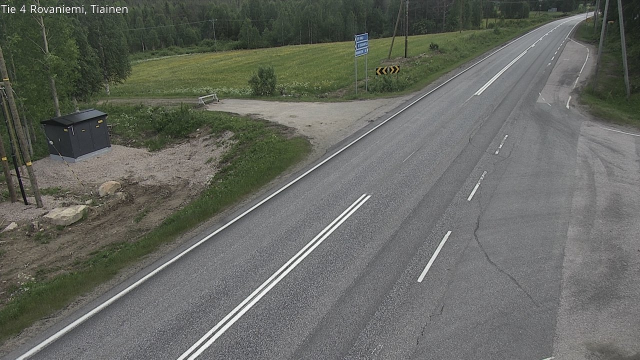 Weather Camera Image Road 4 Rovaniemi, Tiainen, Rovaniemi, Lappi