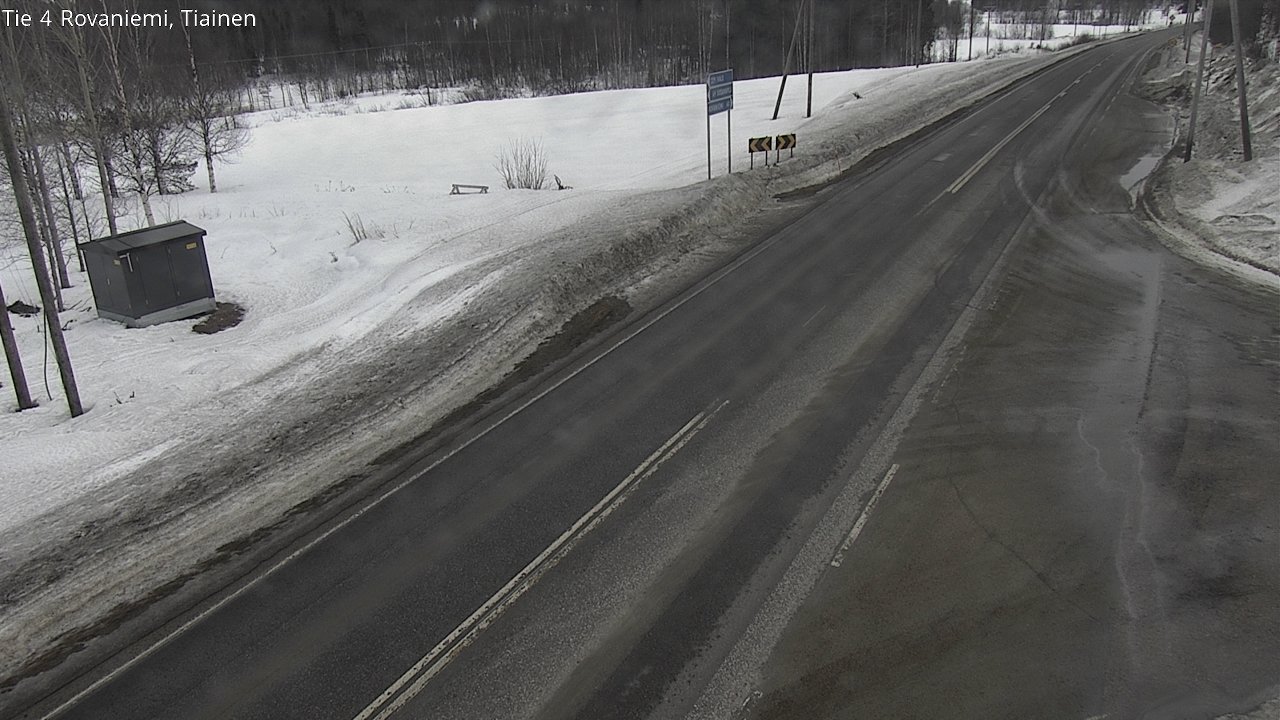 Weather Camera Image Väg 4 Rovaniemi, Tiainen, Rovaniemi, Lappi