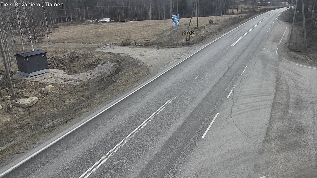 Weather Camera Image Väg 4 Rovaniemi, Tiainen, Rovaniemi, Lappi
