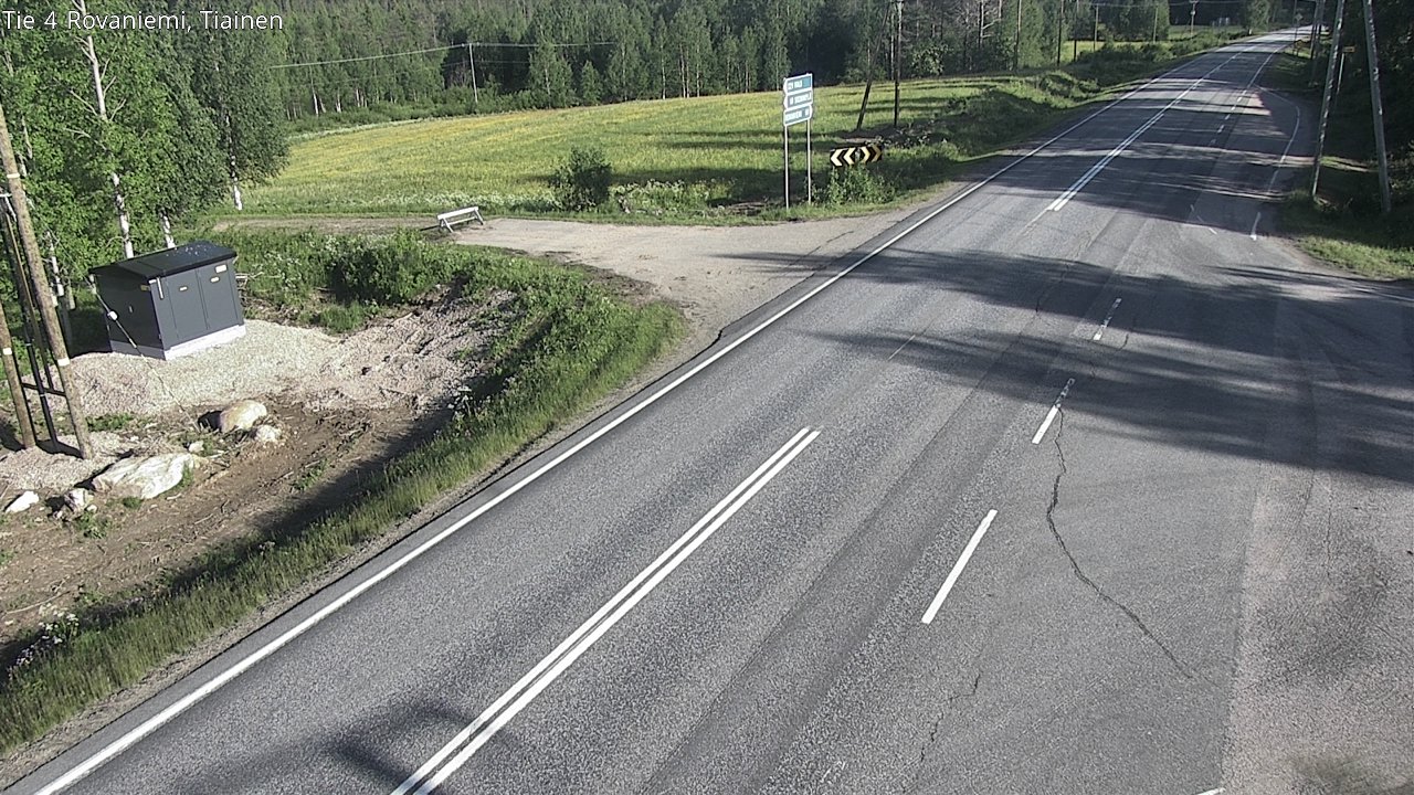 Weather Camera Image Road 4 Rovaniemi, Tiainen, Rovaniemi, Lappi