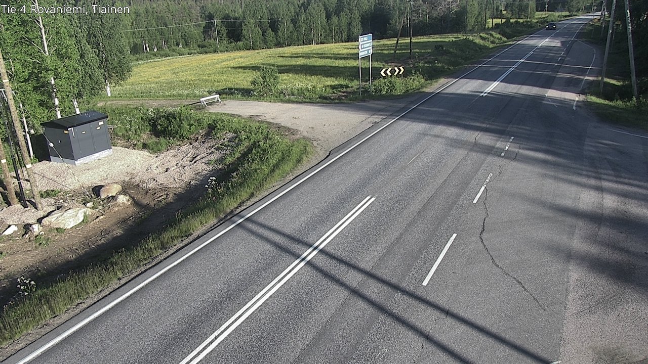 Weather Camera Image Road 4 Rovaniemi, Tiainen, Rovaniemi, Lappi