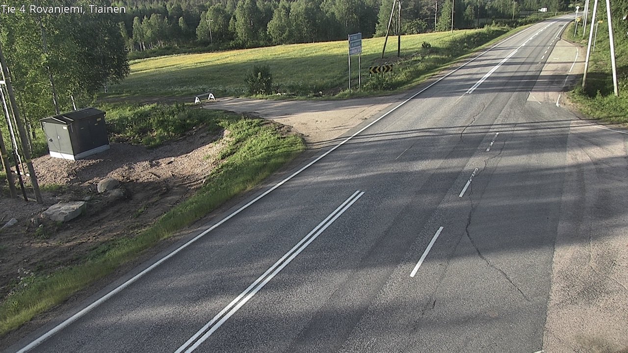 Weather Camera Image Road 4 Rovaniemi, Tiainen, Rovaniemi, Lappi
