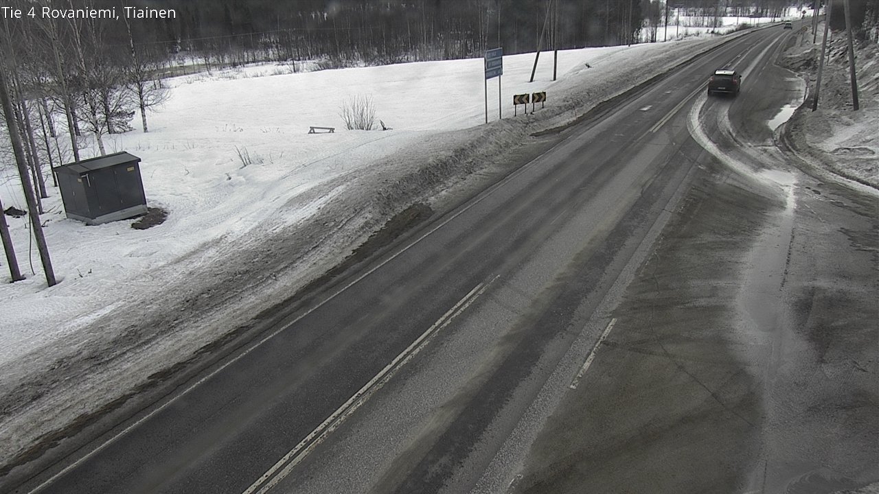 Weather Camera Image Väg 4 Rovaniemi, Tiainen, Rovaniemi, Lappi