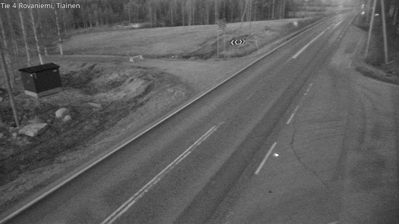 Weather Camera Image Väg 4 Rovaniemi, Tiainen, Rovaniemi, Lappi