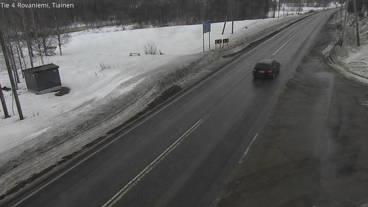 Weather Camera Image Road 4 Rovaniemi, Tiainen, Rovaniemi, Lappi