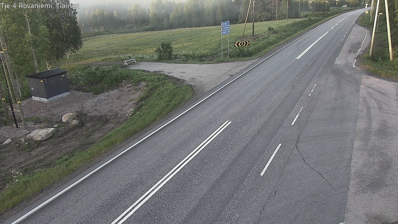 Weather Camera Image Road 4 Rovaniemi, Tiainen, Rovaniemi, Lappi