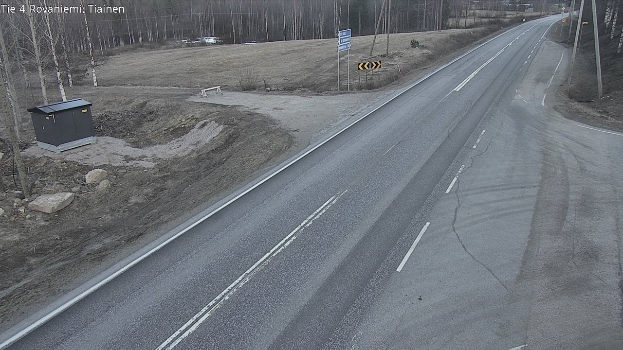 Weather Camera Image Väg 4 Rovaniemi, Tiainen, Rovaniemi, Lappi