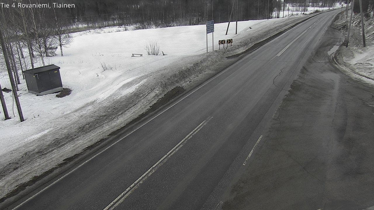 Weather Camera Image Road 4 Rovaniemi, Tiainen, Rovaniemi, Lappi