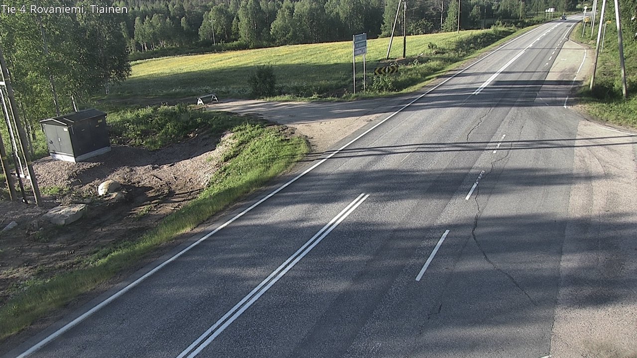 Weather Camera Image Road 4 Rovaniemi, Tiainen, Rovaniemi, Lappi