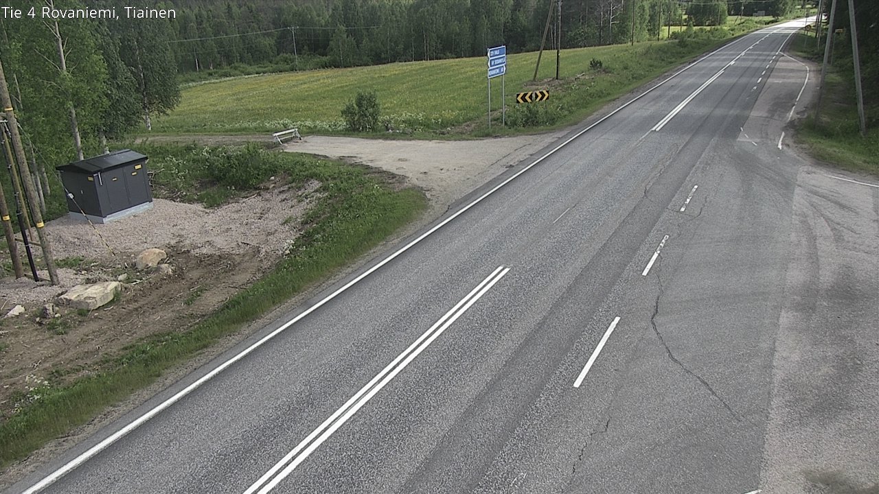 Weather Camera Image Road 4 Rovaniemi, Tiainen, Rovaniemi, Lappi
