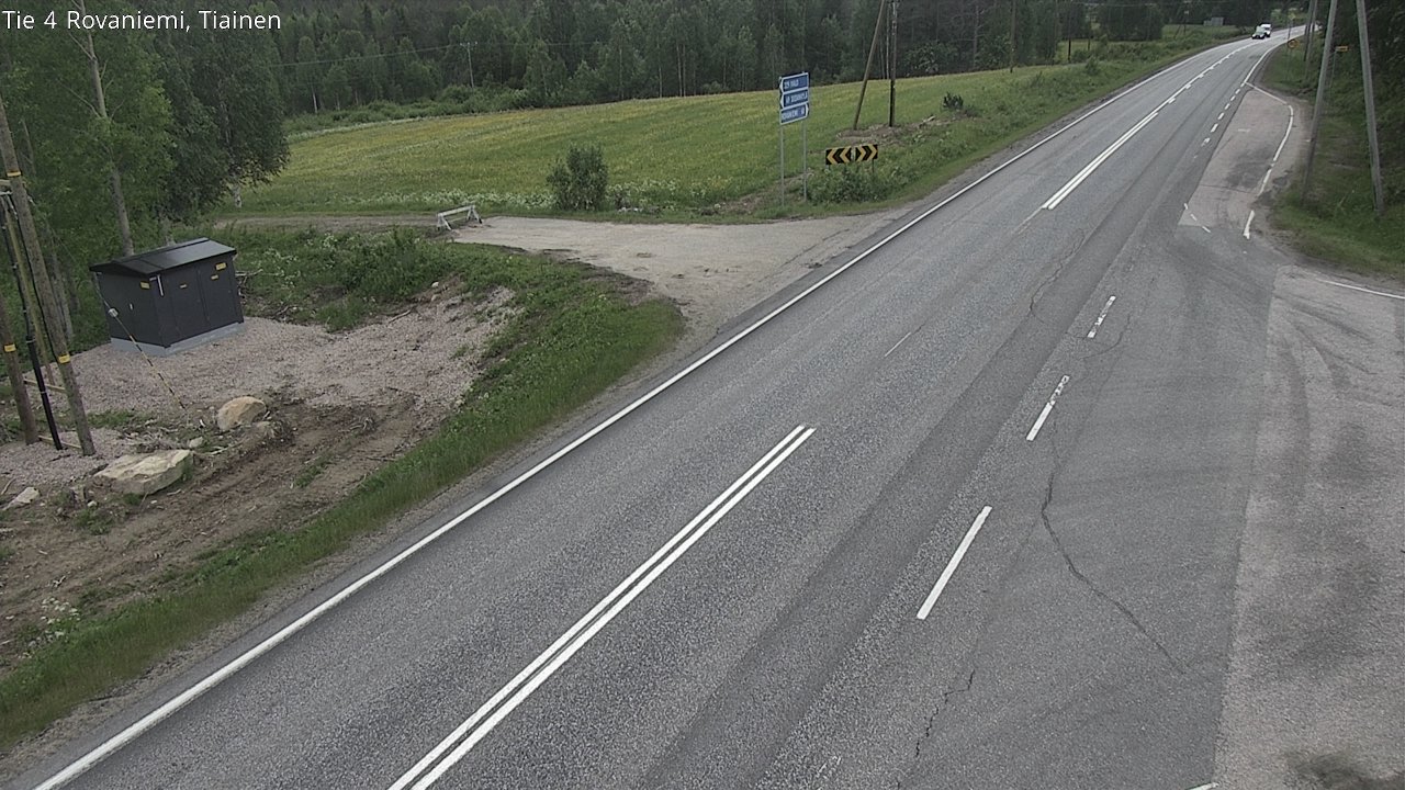 Weather Camera Image Road 4 Rovaniemi, Tiainen, Rovaniemi, Lappi
