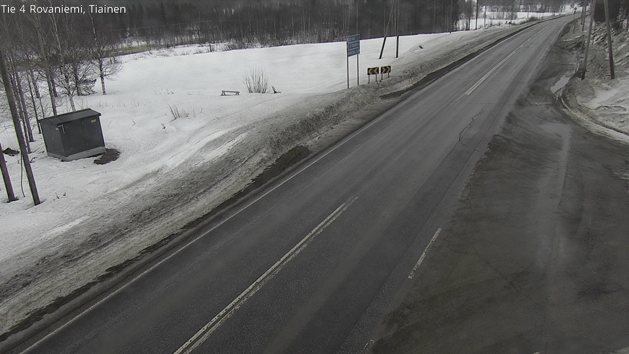 Weather Camera Image Road 4 Rovaniemi, Tiainen, Rovaniemi, Lappi