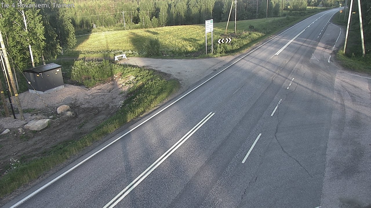 Weather Camera Image Road 4 Rovaniemi, Tiainen, Rovaniemi, Lappi
