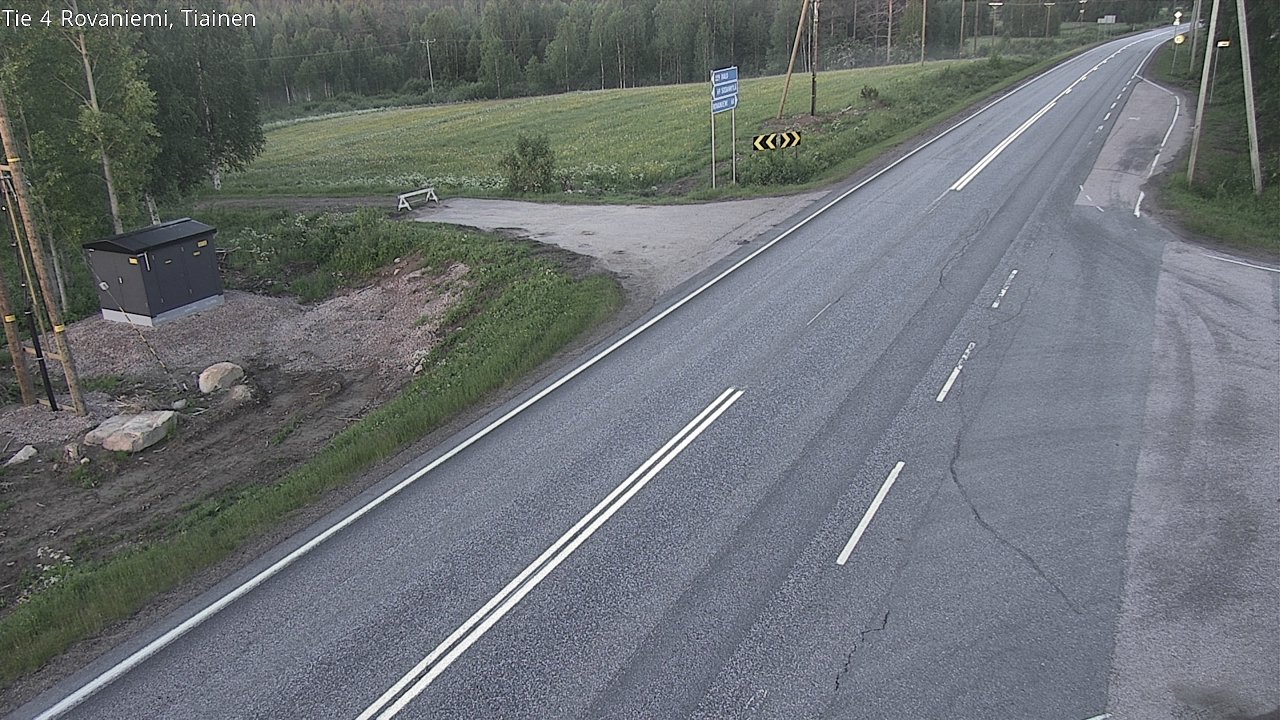 Weather Camera Image Road 4 Rovaniemi, Tiainen, Rovaniemi, Lappi