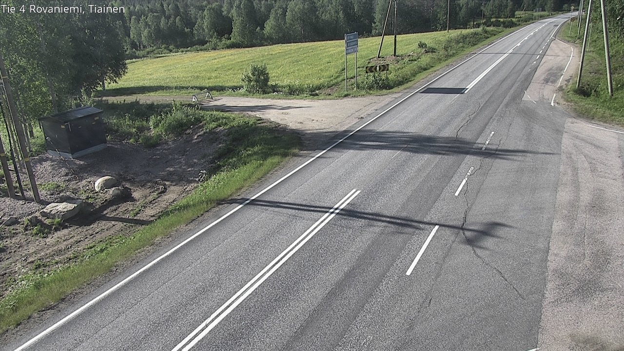 Weather Camera Image Road 4 Rovaniemi, Tiainen, Rovaniemi, Lappi