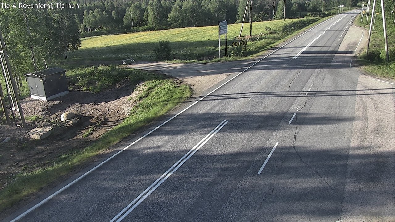 Weather Camera Image Road 4 Rovaniemi, Tiainen, Rovaniemi, Lappi