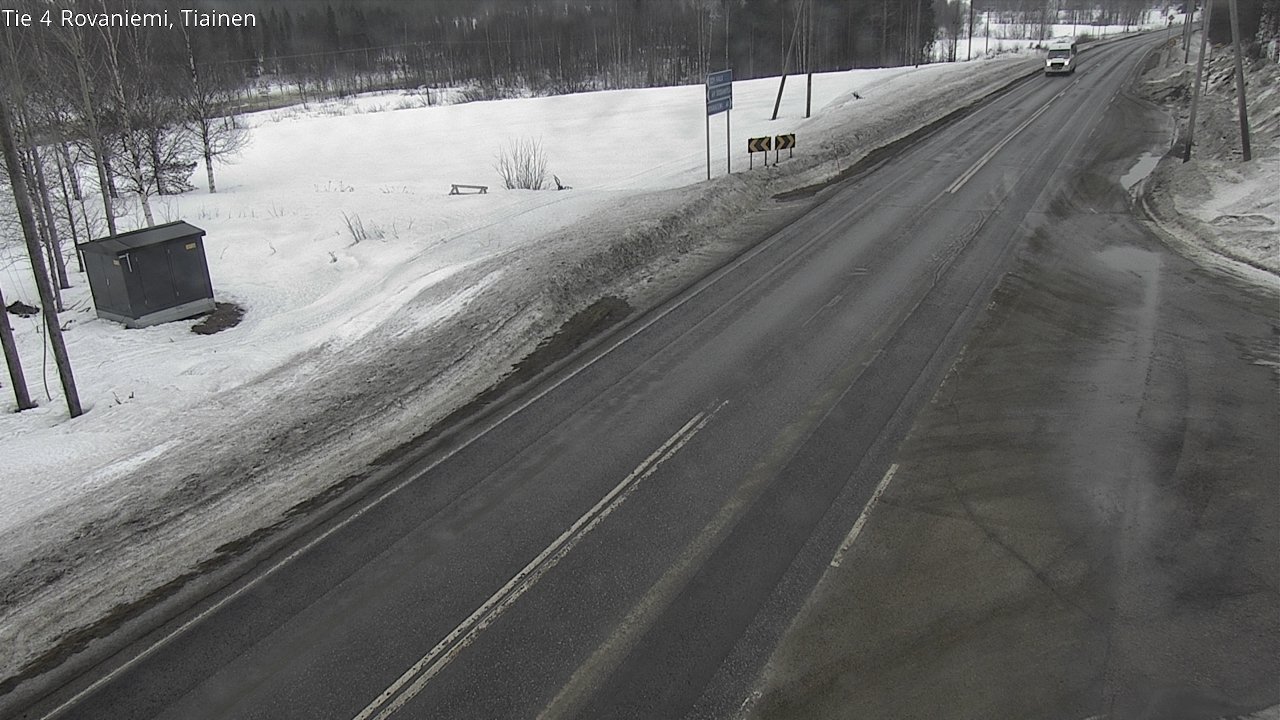 Weather Camera Image Road 4 Rovaniemi, Tiainen, Rovaniemi, Lappi