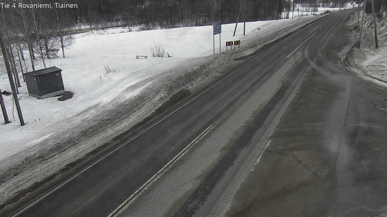 Weather Camera Image Väg 4 Rovaniemi, Tiainen, Rovaniemi, Lappi