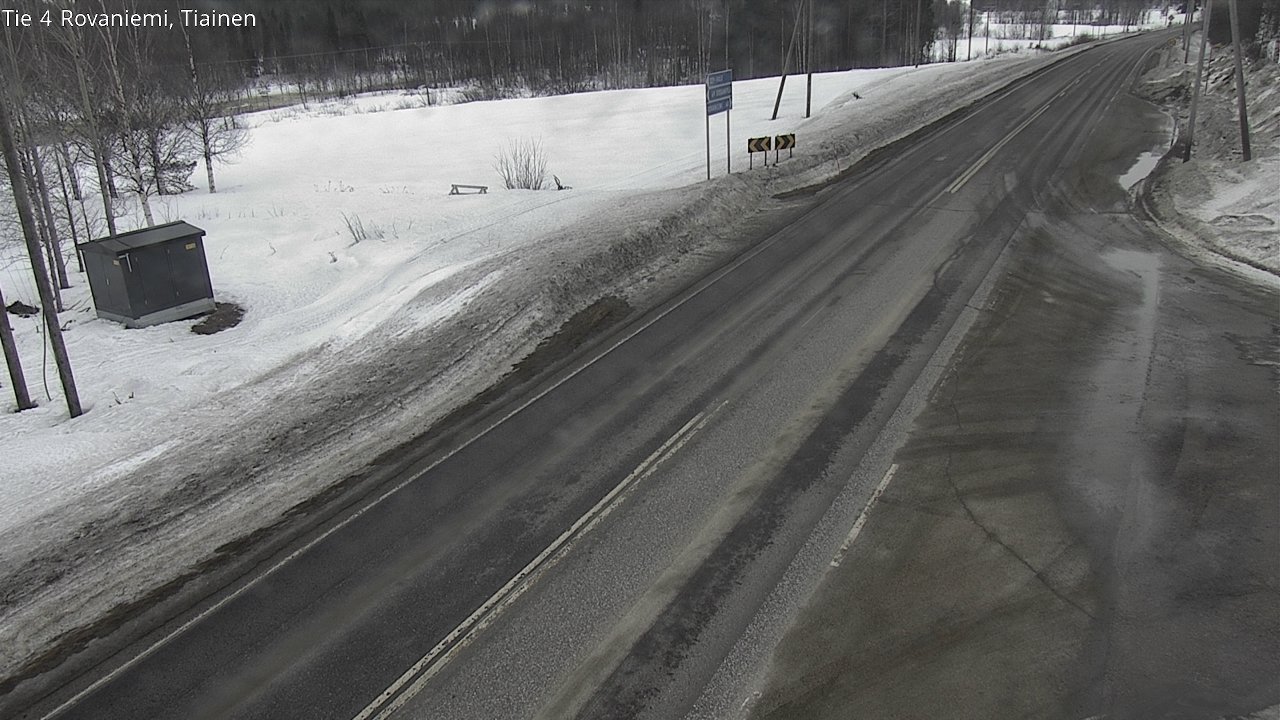 Weather Camera Image Road 4 Rovaniemi, Tiainen, Rovaniemi, Lappi