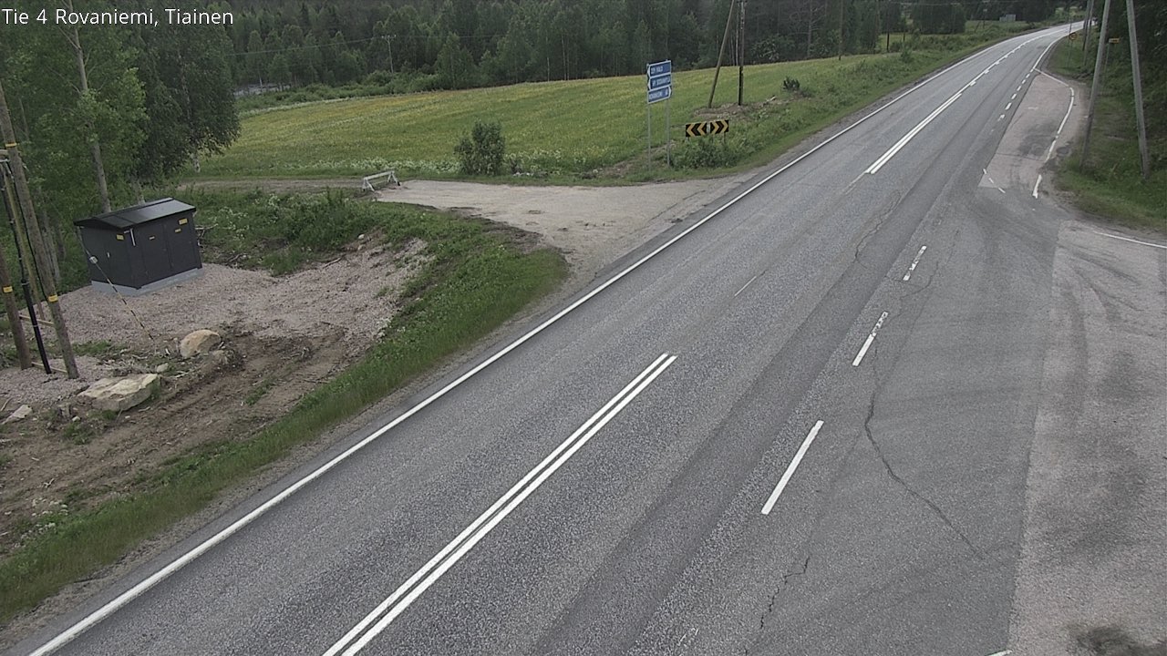 Weather Camera Image Road 4 Rovaniemi, Tiainen, Rovaniemi, Lappi