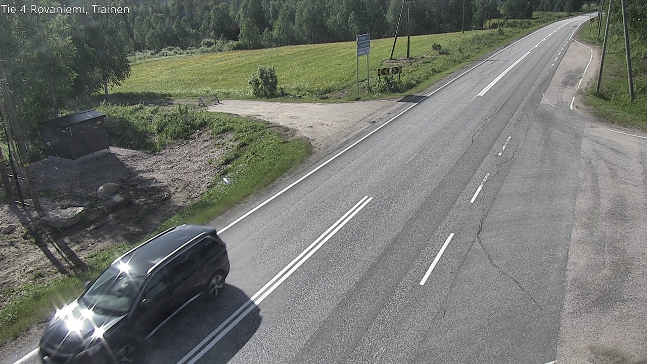 Weather Camera Image Road 4 Rovaniemi, Tiainen, Rovaniemi, Lappi