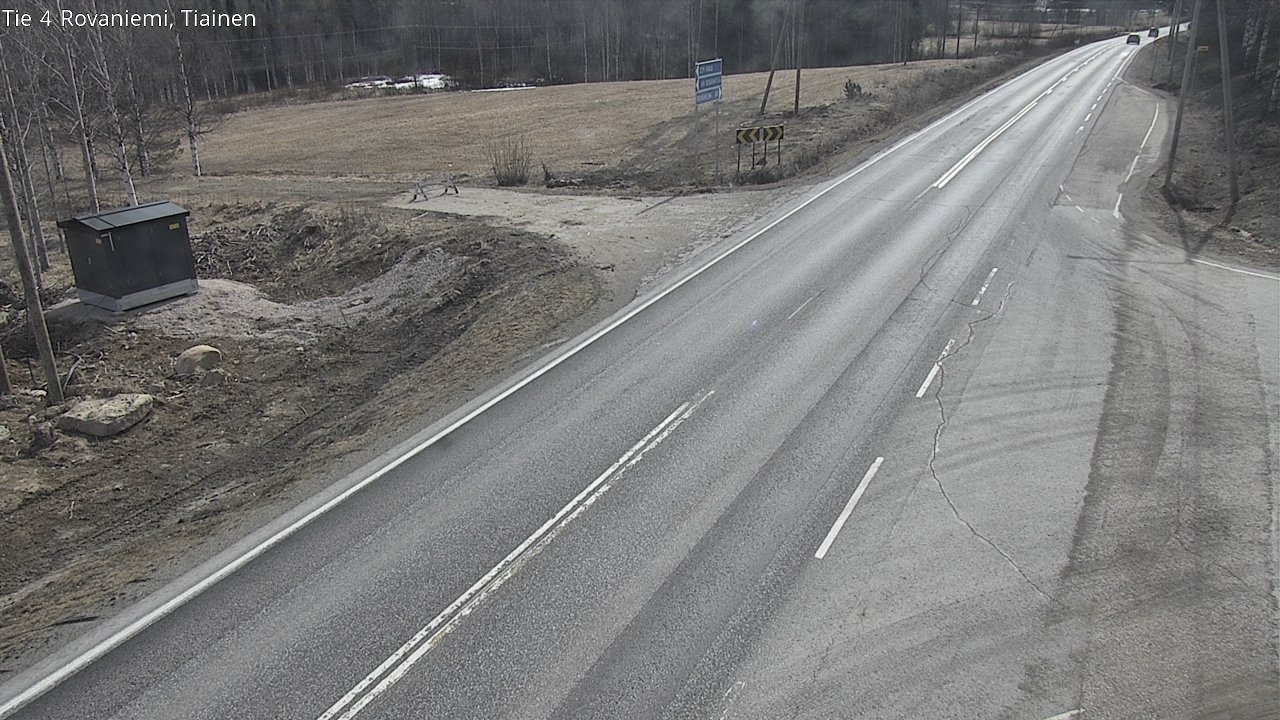 Weather Camera Image Väg 4 Rovaniemi, Tiainen, Rovaniemi, Lappi