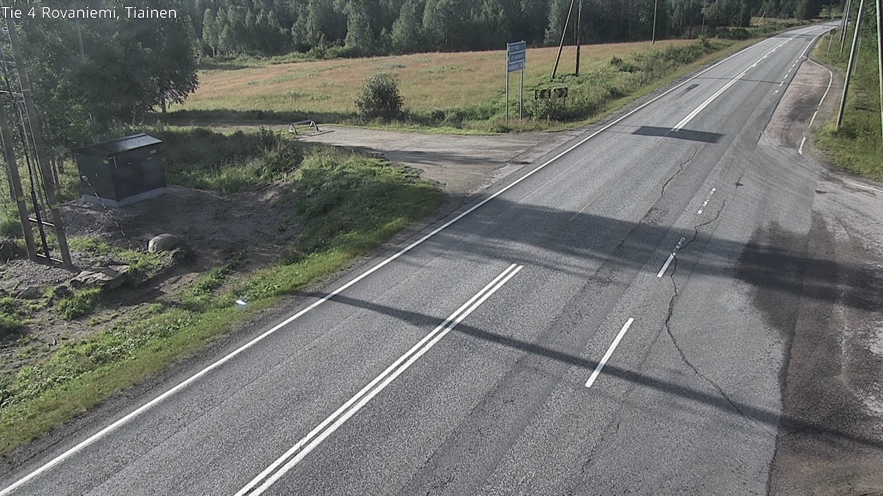 Weather Camera Image Road 4 Rovaniemi, Tiainen, Rovaniemi, Lappi
