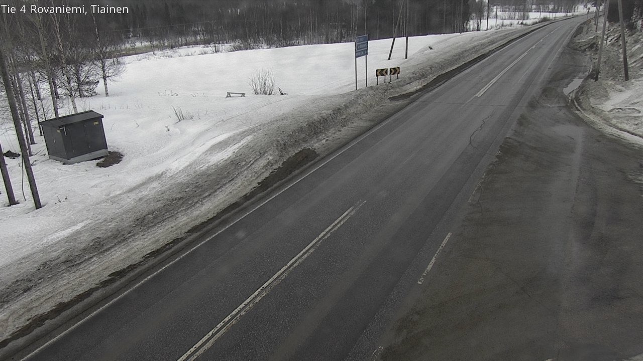 Weather Camera Image Road 4 Rovaniemi, Tiainen, Rovaniemi, Lappi