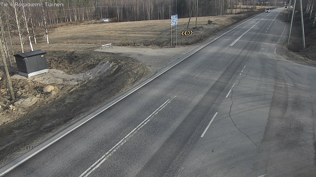 Weather Camera Image Väg 4 Rovaniemi, Tiainen, Rovaniemi, Lappi