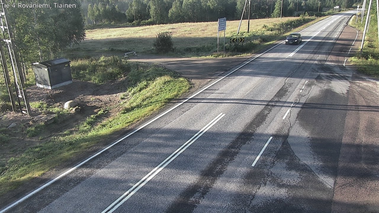 Weather Camera Image Road 4 Rovaniemi, Tiainen, Rovaniemi, Lappi
