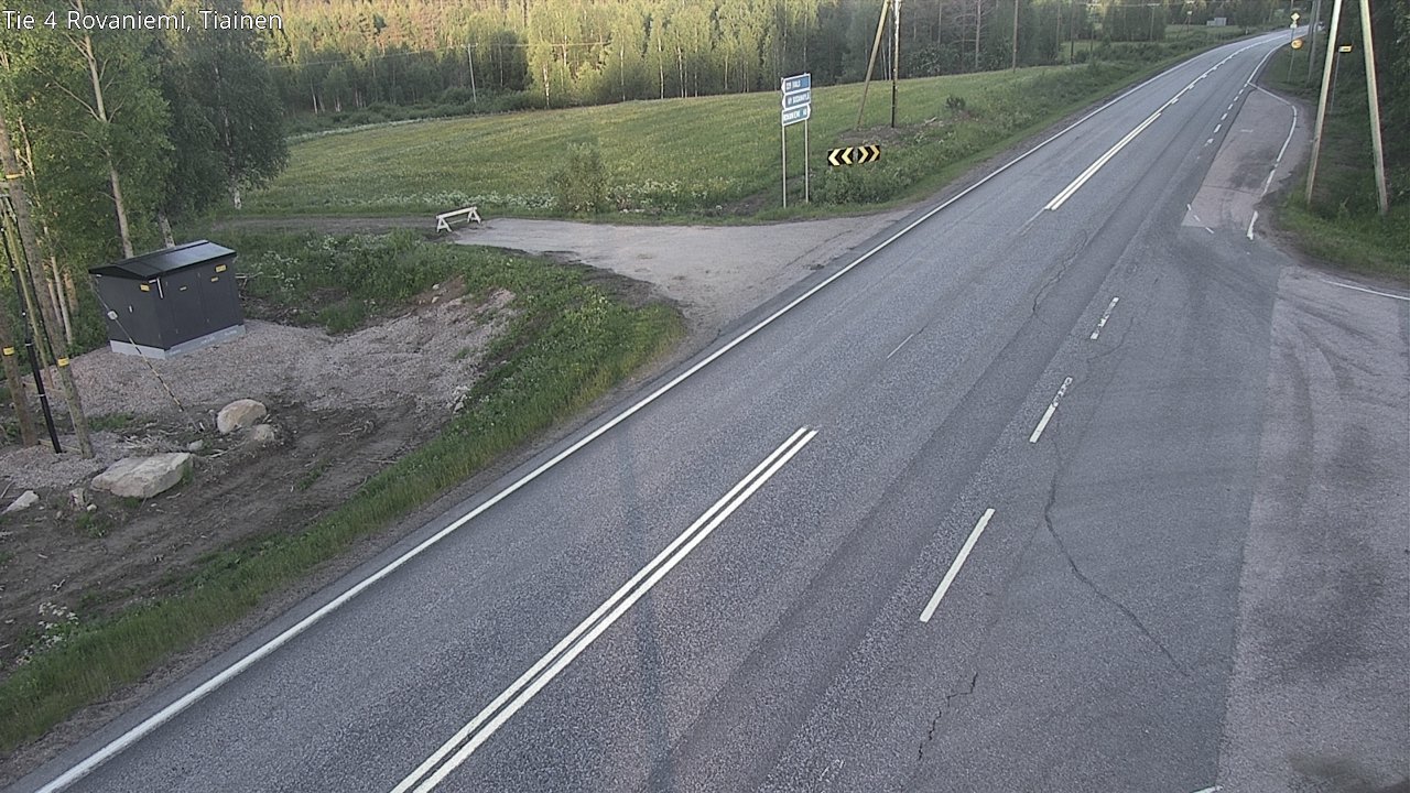 Weather Camera Image Road 4 Rovaniemi, Tiainen, Rovaniemi, Lappi