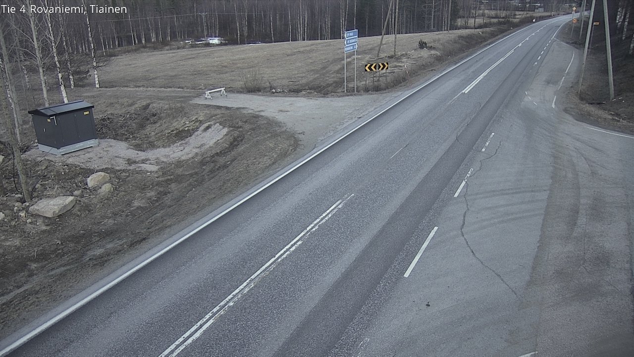 Weather Camera Image Väg 4 Rovaniemi, Tiainen, Rovaniemi, Lappi