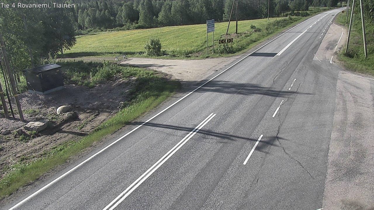 Weather Camera Image Road 4 Rovaniemi, Tiainen, Rovaniemi, Lappi