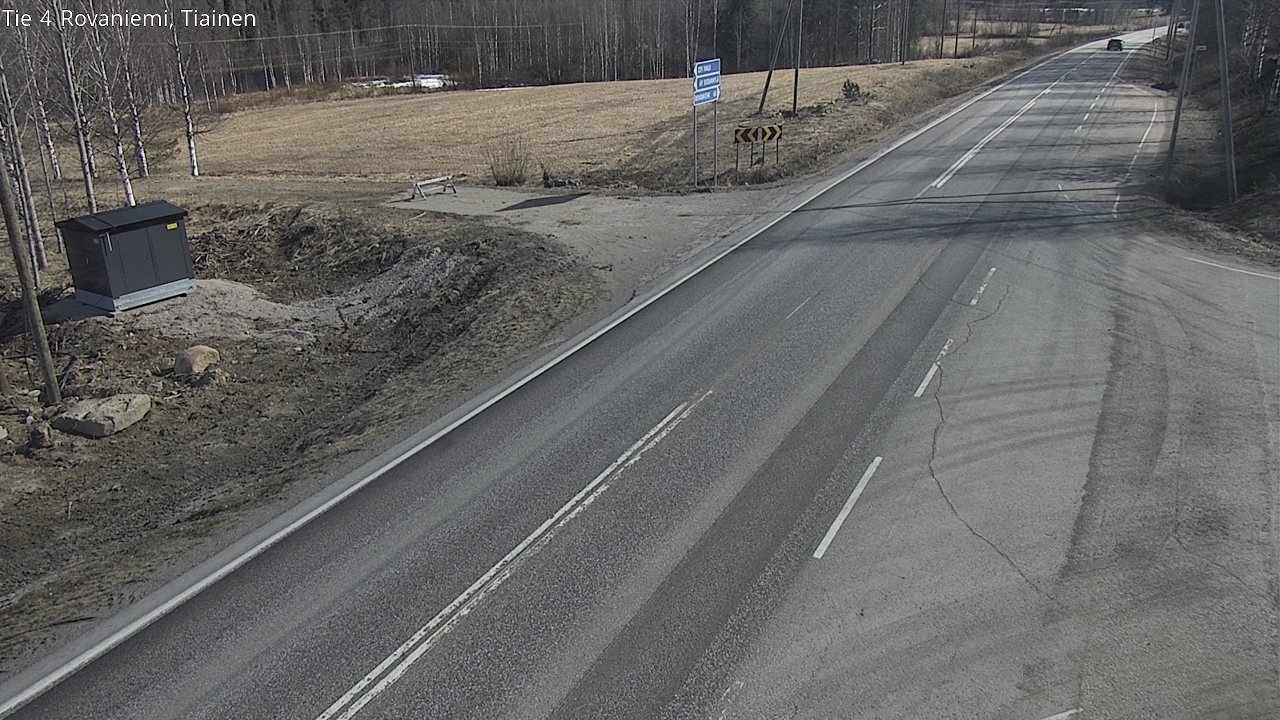 Weather Camera Image Väg 4 Rovaniemi, Tiainen, Rovaniemi, Lappi