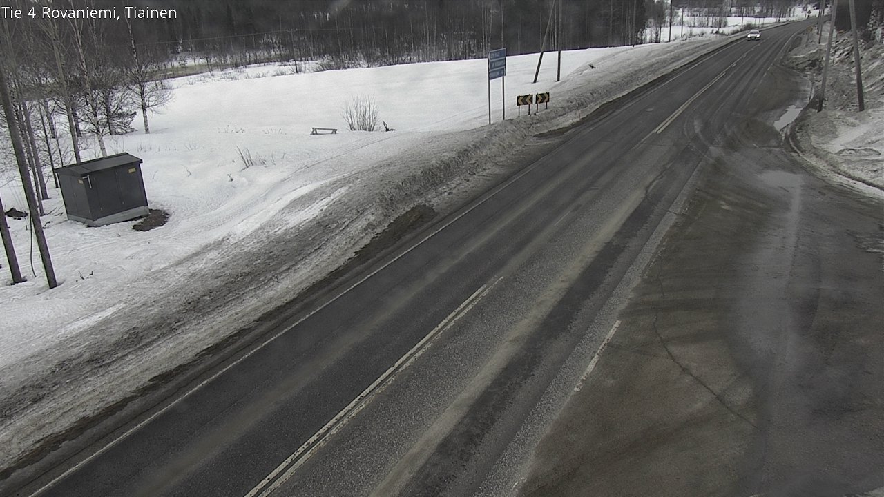 Weather Camera Image Road 4 Rovaniemi, Tiainen, Rovaniemi, Lappi