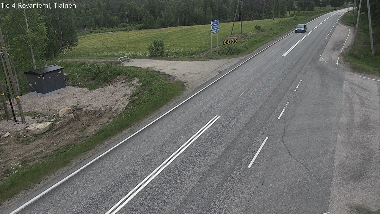 Weather Camera Image Road 4 Rovaniemi, Tiainen, Rovaniemi, Lappi