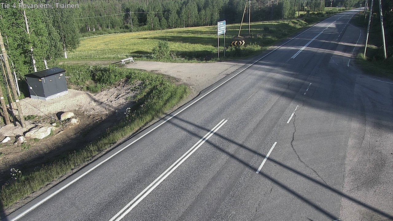 Weather Camera Image Road 4 Rovaniemi, Tiainen, Rovaniemi, Lappi