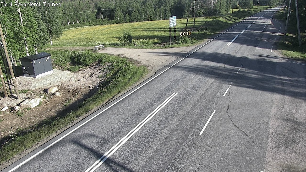 Weather Camera Image Road 4 Rovaniemi, Tiainen, Rovaniemi, Lappi