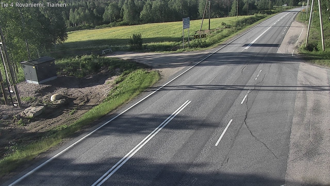 Weather Camera Image Road 4 Rovaniemi, Tiainen, Rovaniemi, Lappi