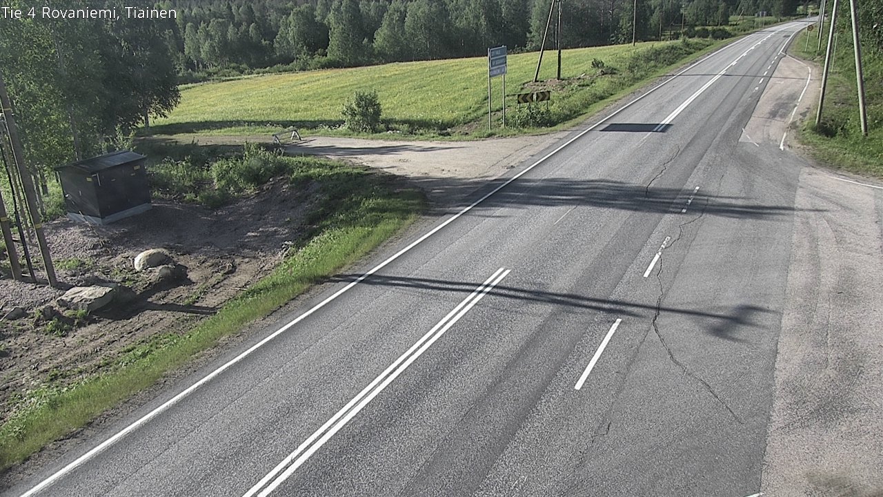 Weather Camera Image Road 4 Rovaniemi, Tiainen, Rovaniemi, Lappi