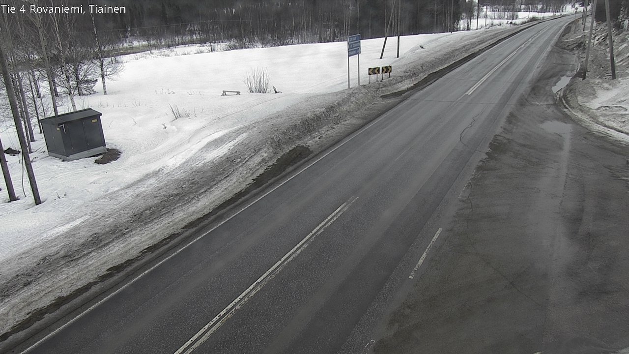 Weather Camera Image Road 4 Rovaniemi, Tiainen, Rovaniemi, Lappi
