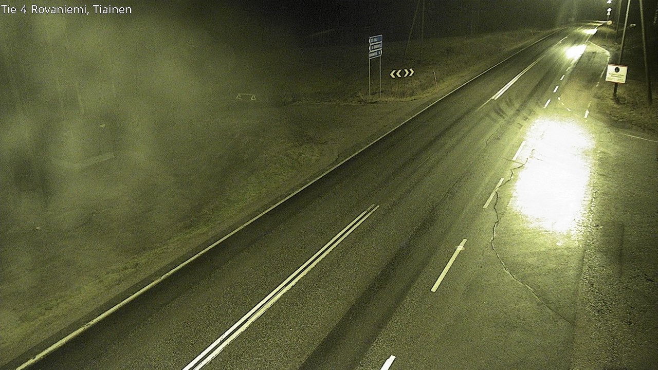 Kelikamerat Kuva Tie 4 Rovaniemi, Tiainen, Rovaniemi, Lappi
