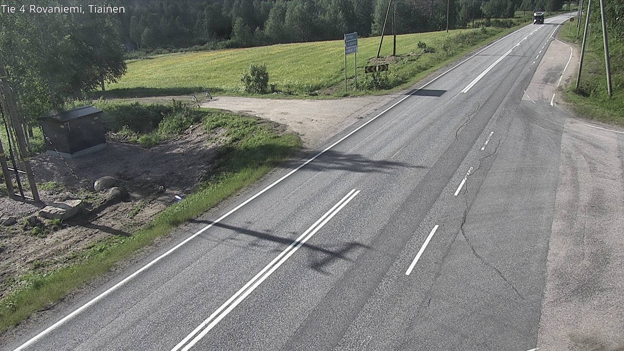Weather Camera Image Road 4 Rovaniemi, Tiainen, Rovaniemi, Lappi