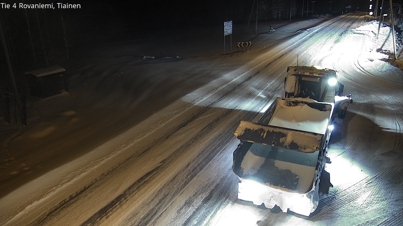 Weather Camera Image Road 4 Rovaniemi, Tiainen, Rovaniemi, Lappi