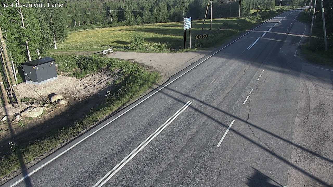 Weather Camera Image Road 4 Rovaniemi, Tiainen, Rovaniemi, Lappi